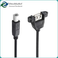 USB B skydelio tvirtinimo kabelis